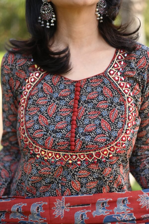 Launching Beautiful Ajrak and Brijbhoomi Print Anarkali - Image 2
