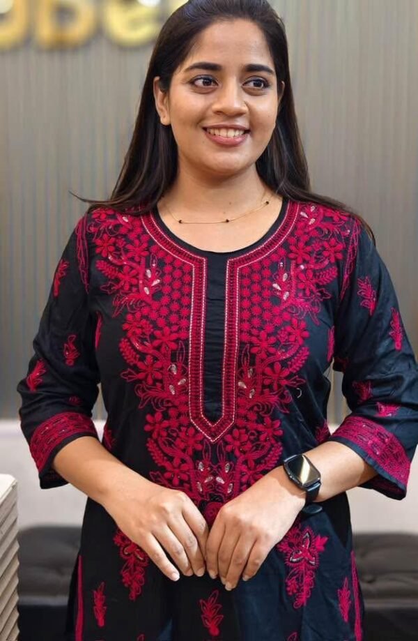 RAYON FABRIC TOP WITH PALAZO PANT - Image 4