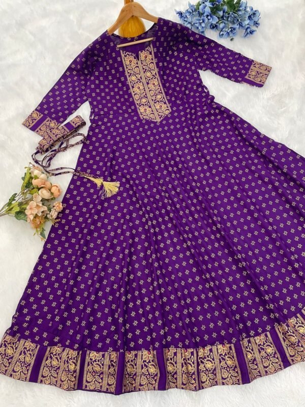 Super Hit  Reyon Beautiful Gown.