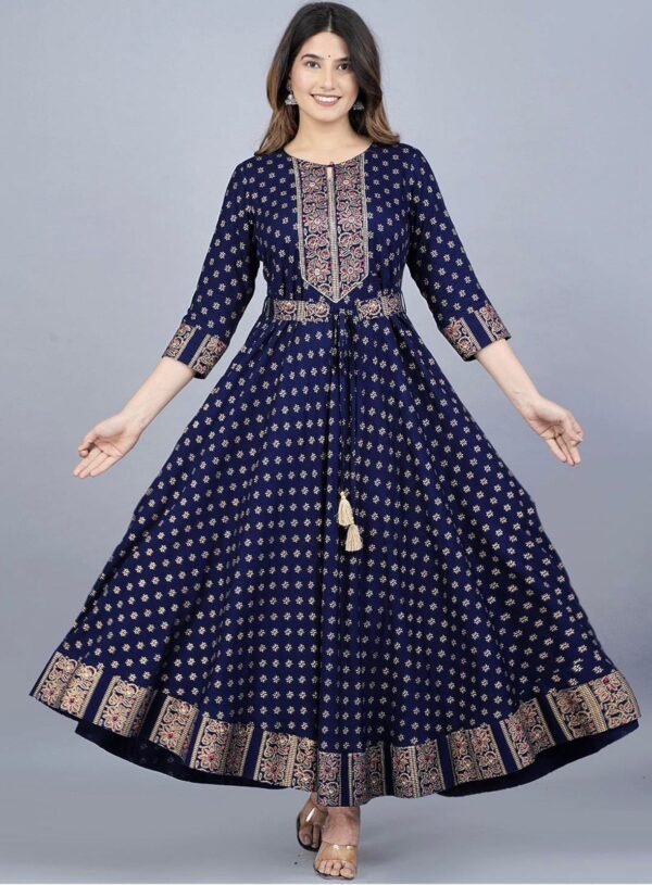 Super Hit  Reyon Beautiful Gown. - Image 4
