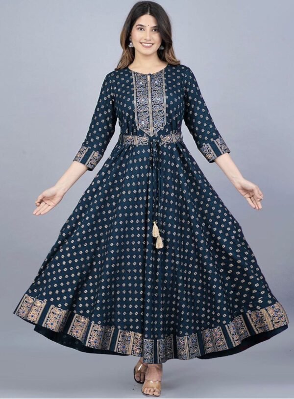 Super Hit  Reyon Beautiful Gown. - Image 3