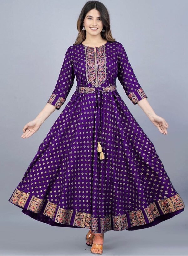 Super Hit  Reyon Beautiful Gown. - Image 2
