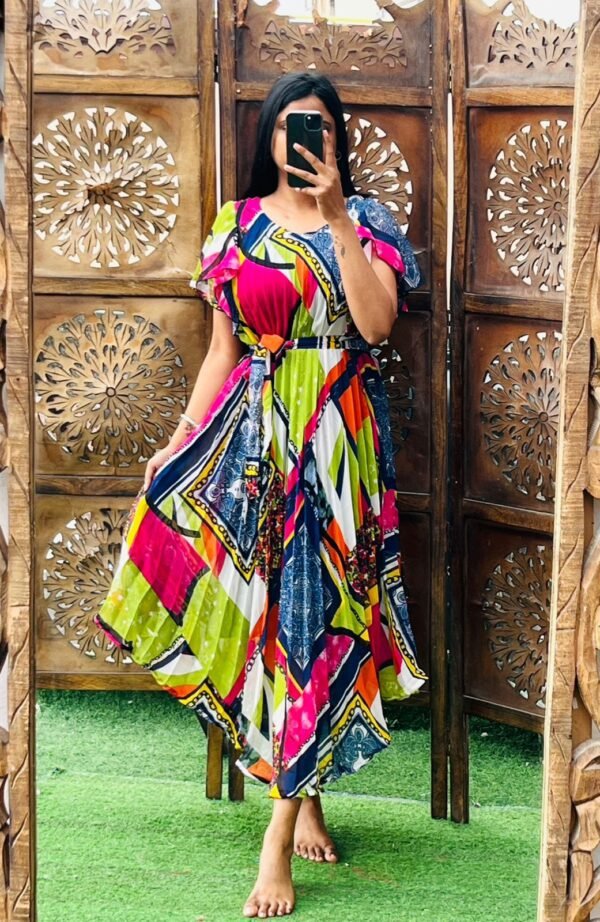V cut Dress - Image 2