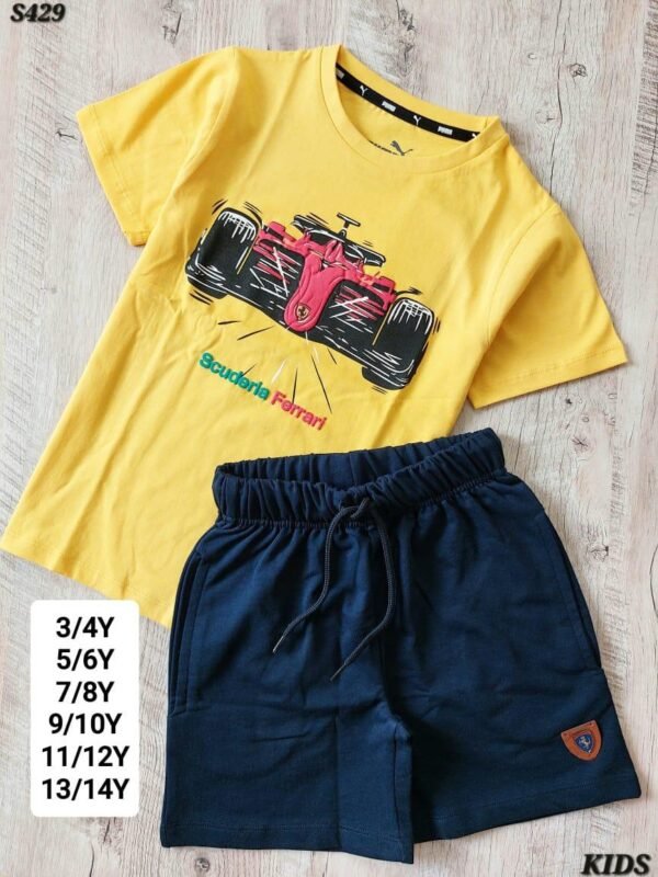 PREMIUM QUALITY KIDS  BOYS  HALF SLEEVE  T-SHIRTS &  SHORTS SET - Image 4