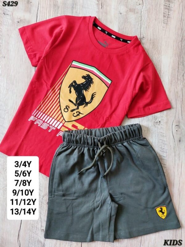 PREMIUM QUALITY KIDS  BOYS  HALF SLEEVE  T-SHIRTS &  SHORTS SET - Image 2