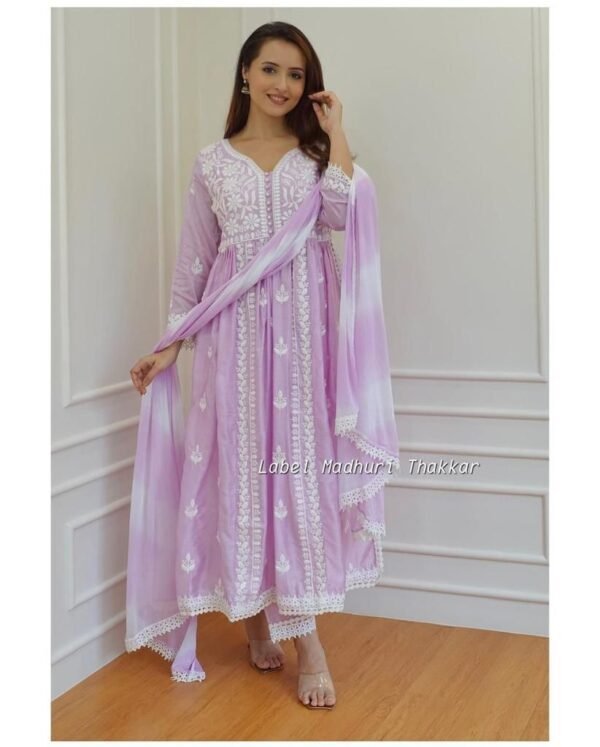 Premium Reyon cotton Top with Beautiful Chikankari - Image 2