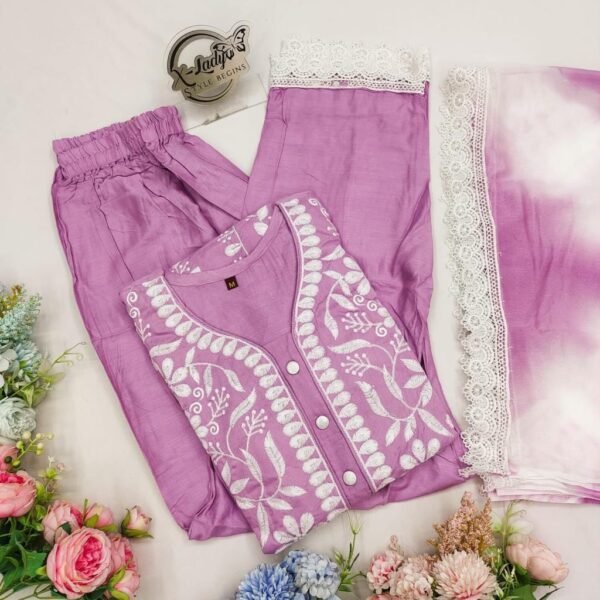 Premium Reyon cotton Top with Beautiful Chikankari