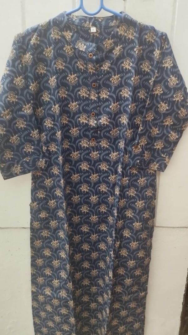 Flower Design Soft Cotton Kurthi - Image 4