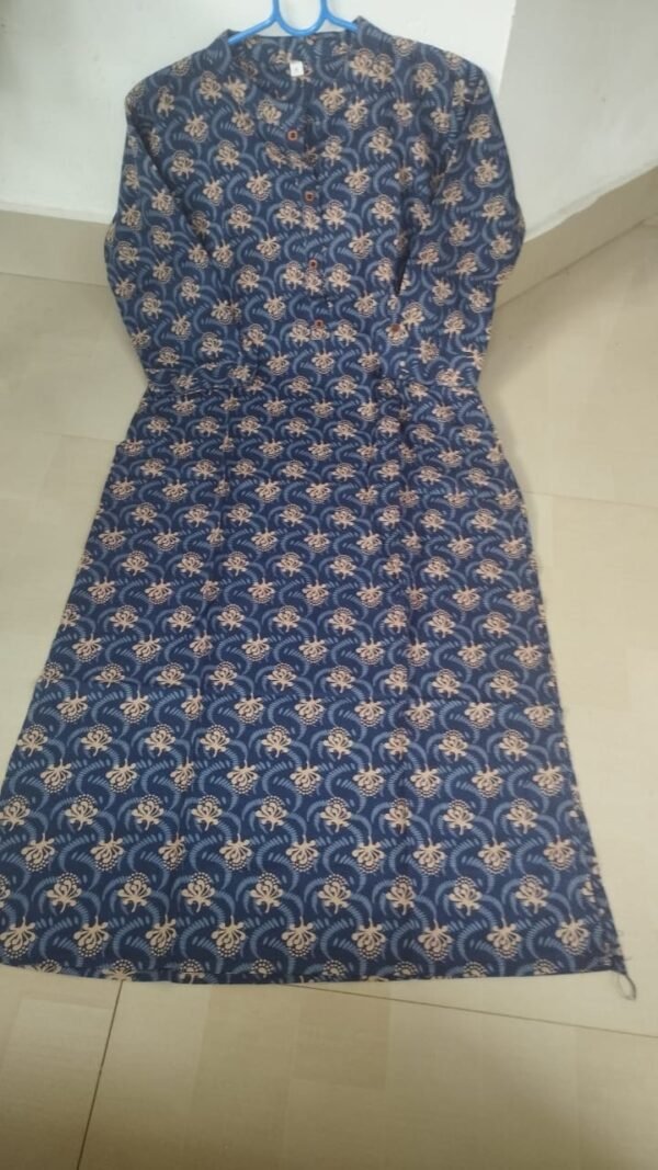 Flower Design Soft Cotton Kurthi - Image 3