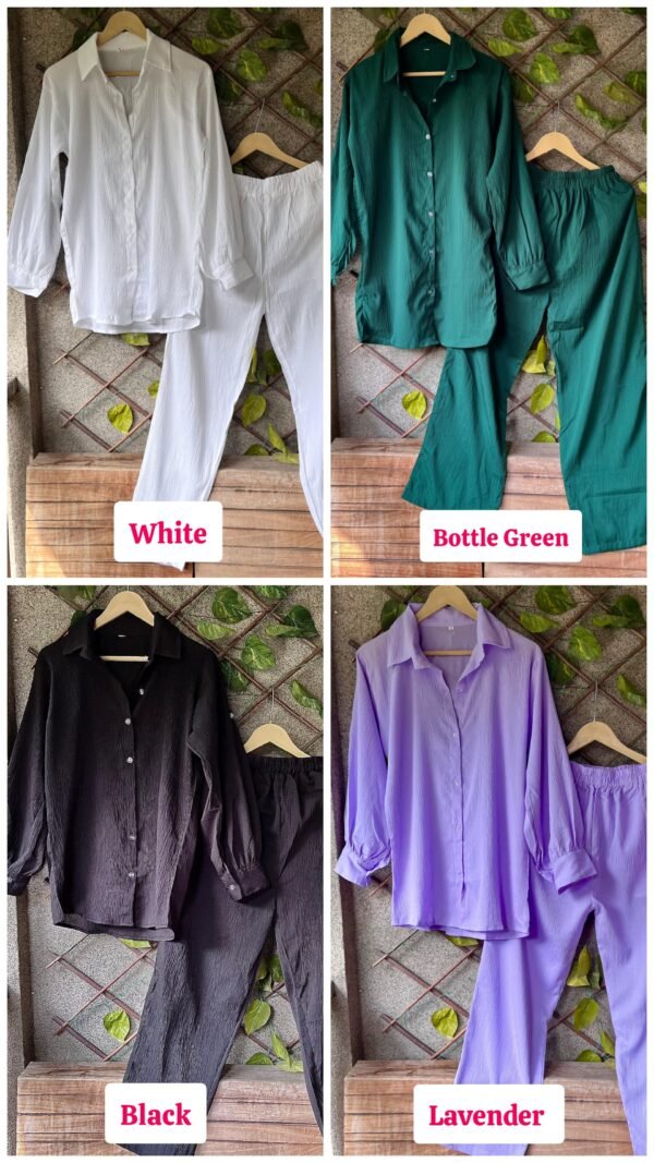 Orchid New BUBBLE CREPE COORDSET