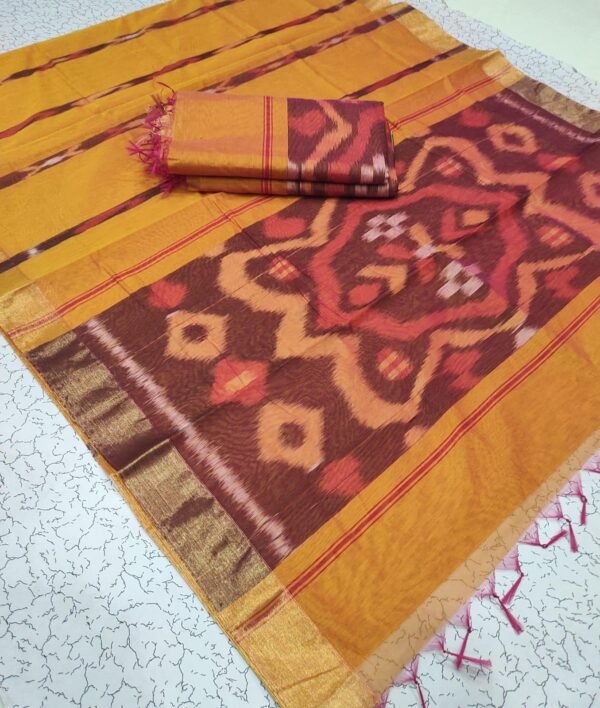 Orchid Fashion Designers -  POCHAMPALLI  COTTON SAREES - Image 8