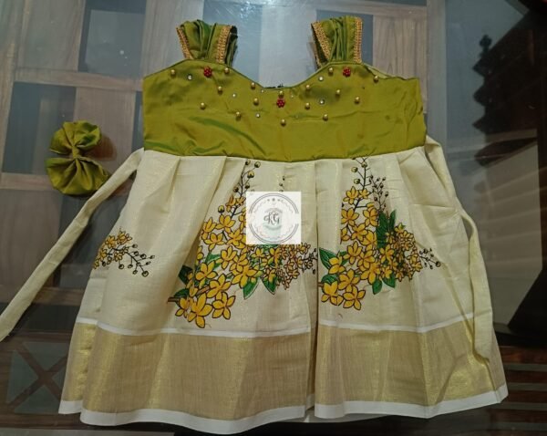 Vishu Special - Kanikonna frock - Image 2