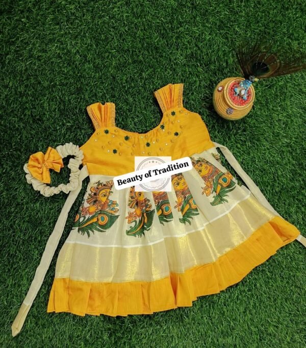 Vishu Special-Kids Frocks - Image 3
