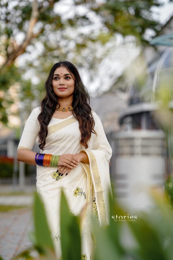 Kannikonna Cotton saree - Image 3