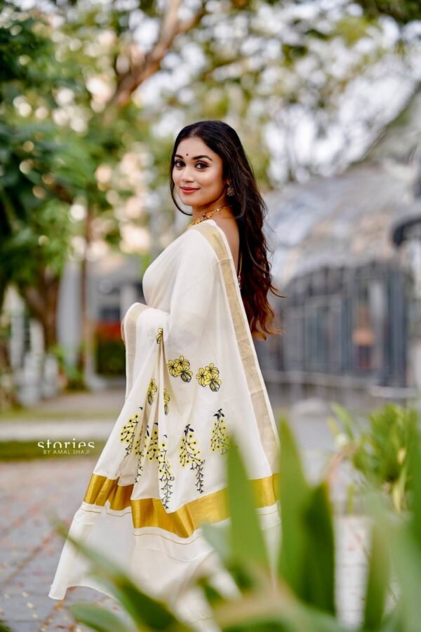 Kannikonna Cotton saree - Image 4