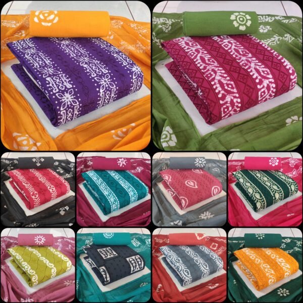 POPLIN FANCY AND EMBROIDRY WORK WITH WAX BATIK S/O