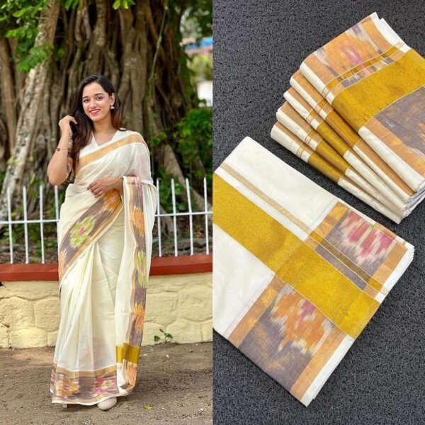 Pochampally Border Kerala Saree