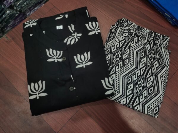 Premium Fine Cotton Kurti Pant Set - Image 3