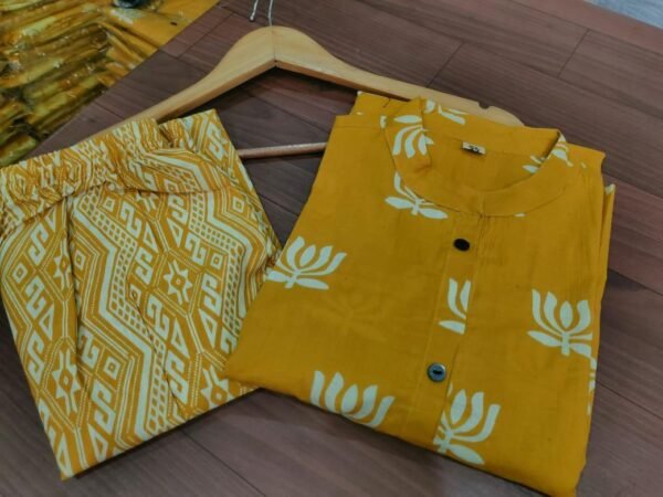 Premium Fine Cotton Kurti Pant Set - Image 2