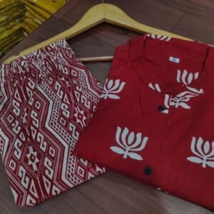 Premium Fine Cotton Kurti Pant Set
