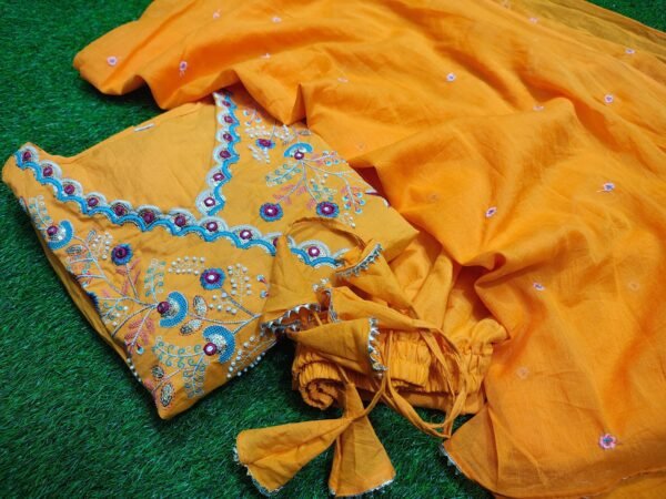 New arrival beautiful anarkali embroidery suit set - Image 2