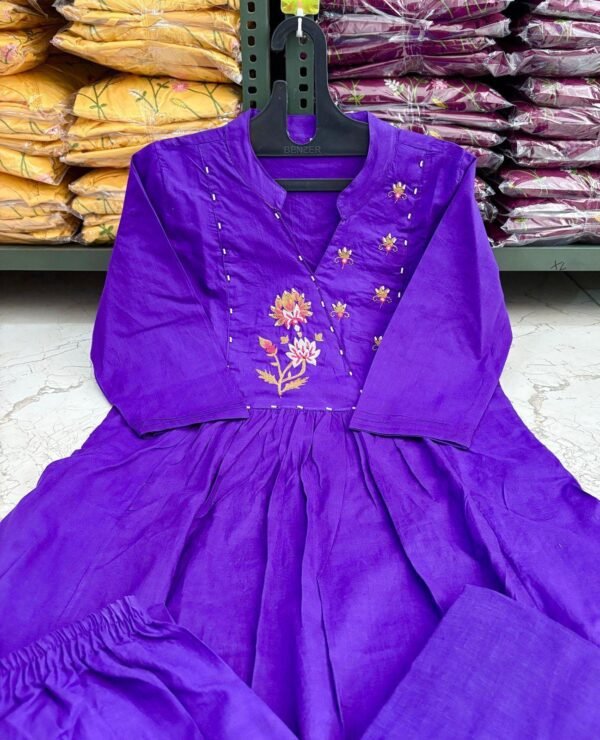 Beautiful cotton Kurti, pant and dupatta set - Image 3