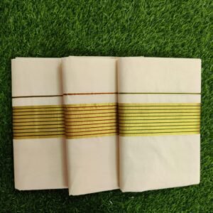 Cotton kasavu saree