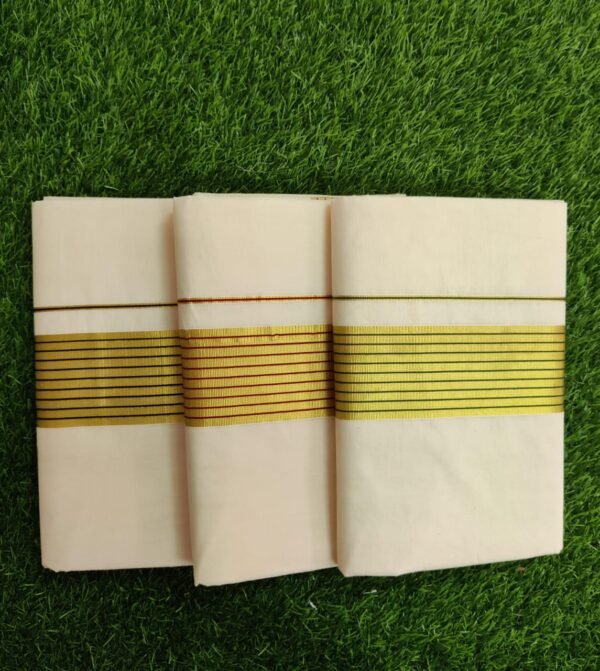 Cotton kasavu saree