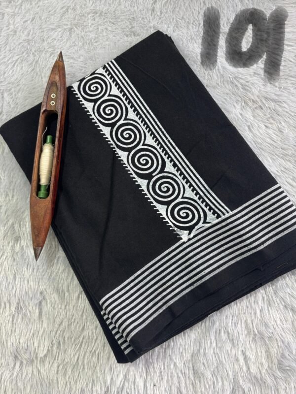 Trending black tribal print Dhothi - Image 7