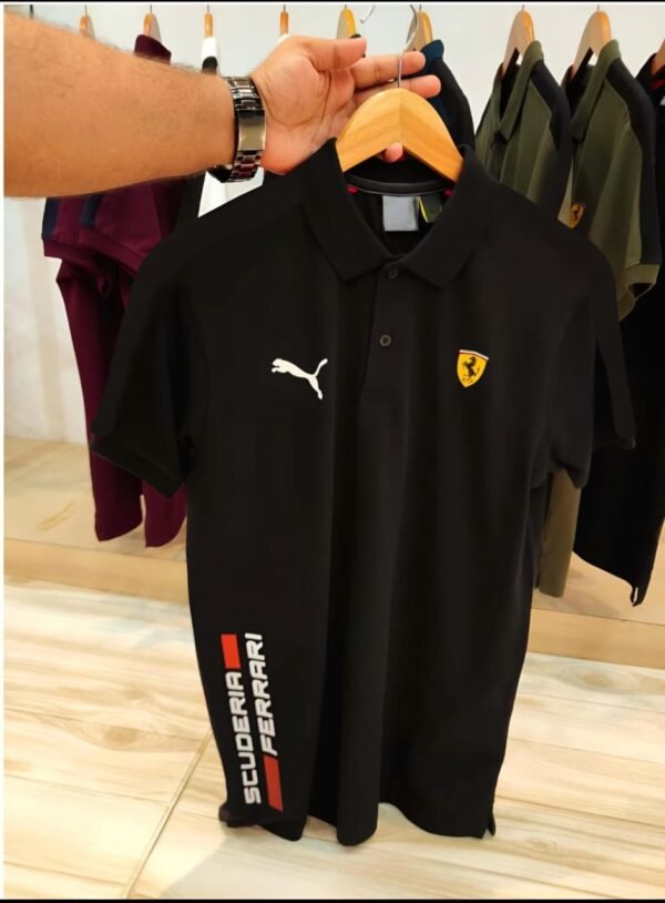 Very Premium Quality Cotton Collar T-shirt*
*Brands - PUMA FERRARI* - Image 2