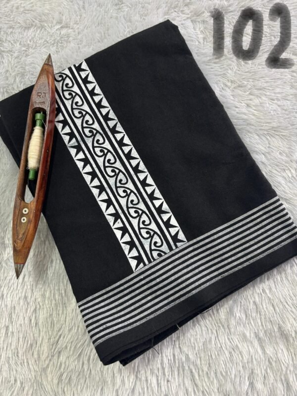 Trending black tribal print Dhothi - Image 2