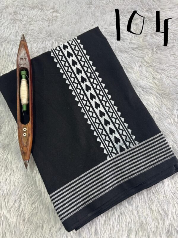 Trending black tribal print Dhothi - Image 4
