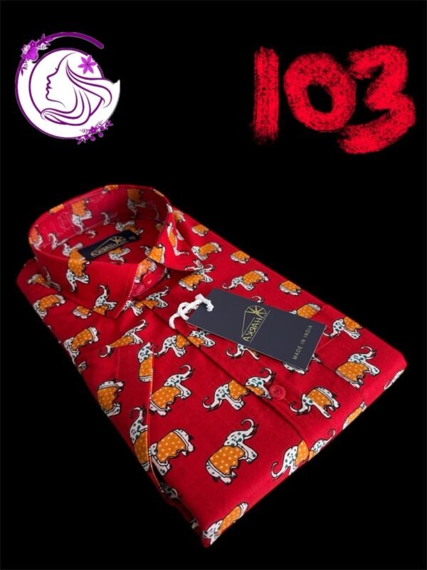 NEW ARRIVAL
Material      :  Azrakh
                       💯 cotton 
Item             :  Shirt Half sleeve - Image 3