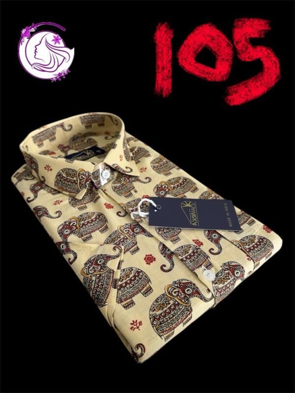 NEW ARRIVAL
Material      :  Azrakh
                       💯 cotton 
Item             :  Shirt Half sleeve