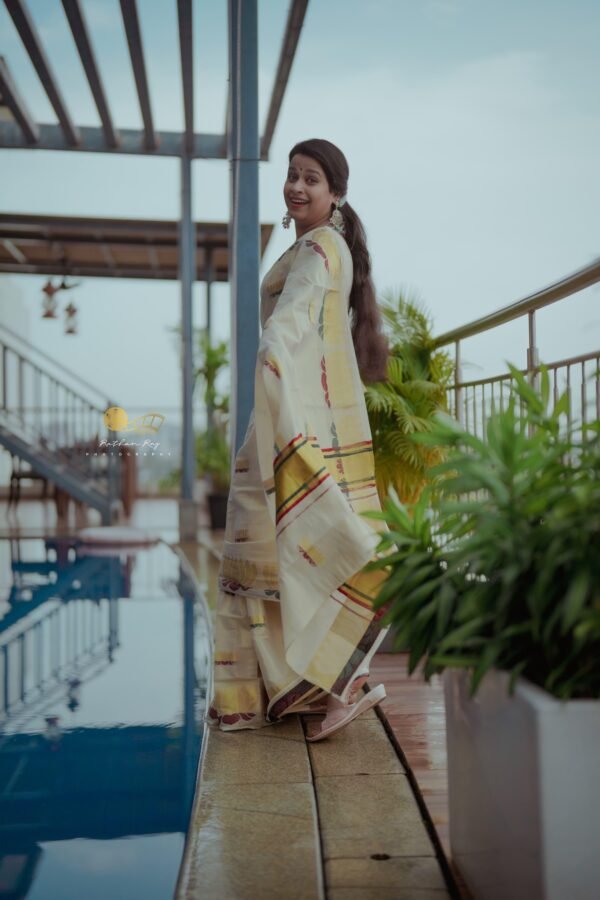 Lotus Actress Sadhika saree - Image 3