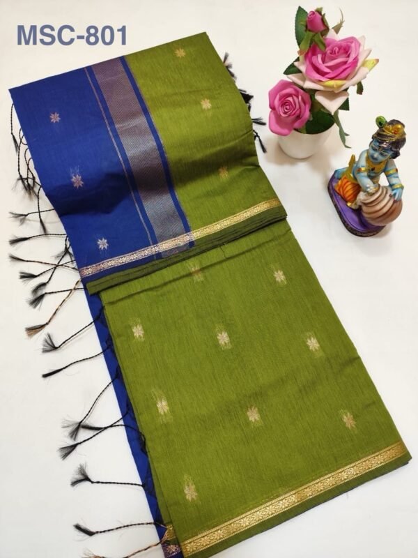 Maheswari Silk Cotton Sarees - Image 2