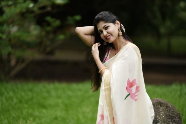 lotus cotton saree - Image 5