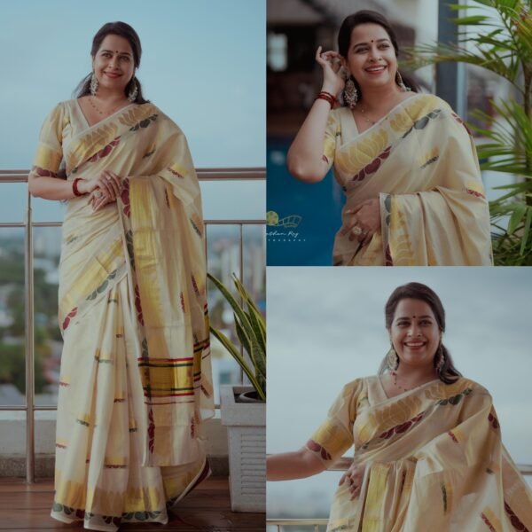 Lotus Actress Sadhika saree - Image 5