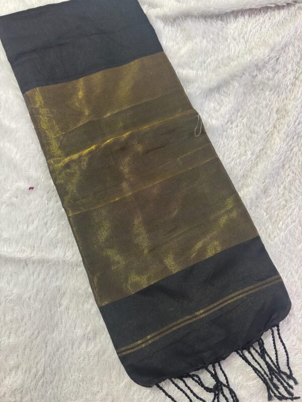 Nanayanathara Khadi Black saree - Image 4