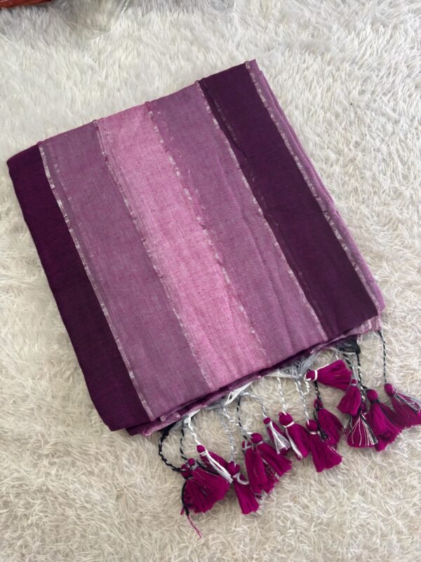 Colour pallette mul cotton saree. - Image 2