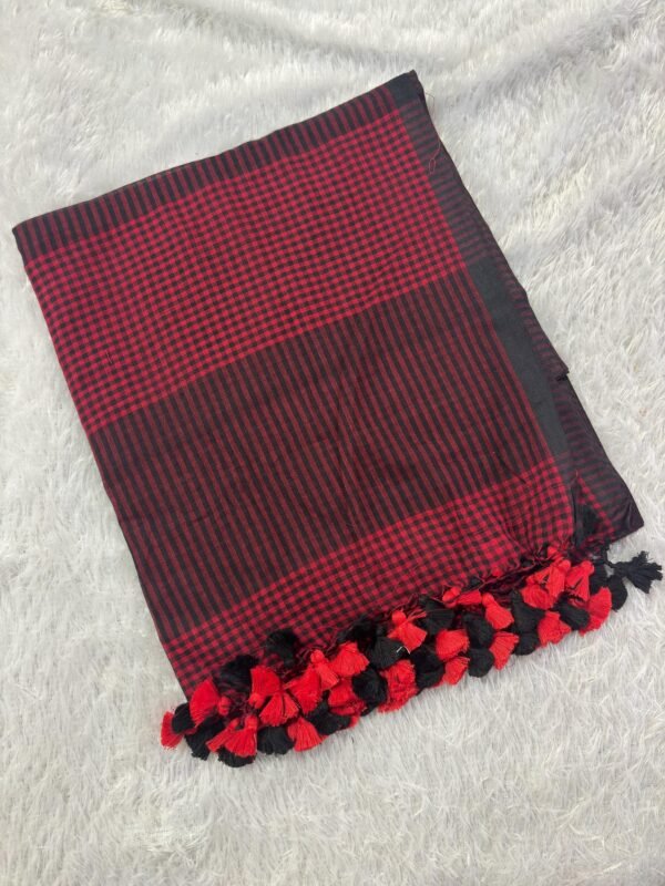 120s count mul mul colour kattam saree - Image 2