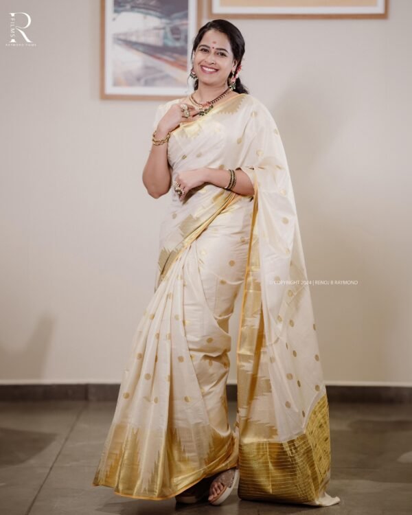 Handloom Replica Sadhika tissue saree