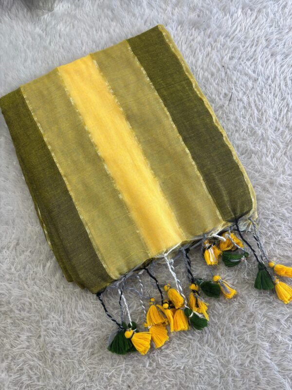 Colour pallette mul cotton saree. - Image 4