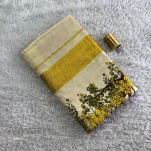 Kanikonna Tissue Set Saree