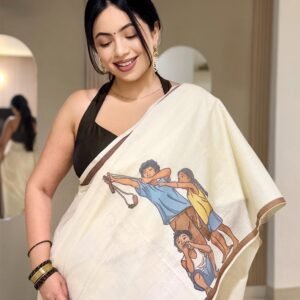 Mango Saree: Pure cotton digital printed