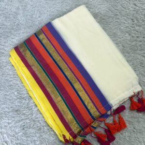 Rainbow Mul Cotton Sarees
