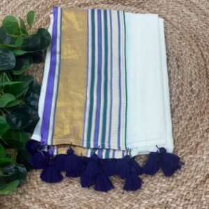 Neelambari - Border Lines Mul Cotton
